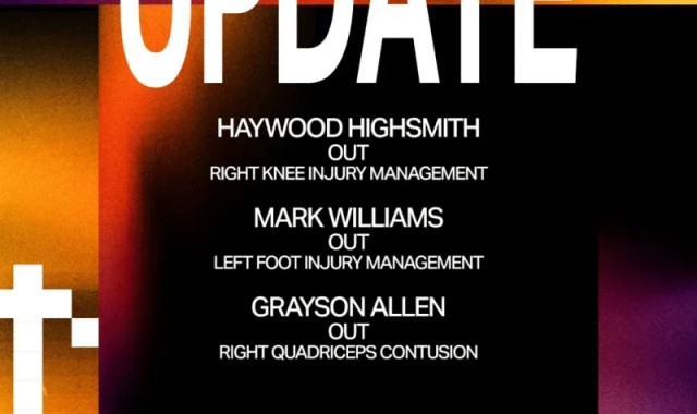 开元棋牌APP-太阳伤病更新：马克-威廉姆斯与格雷森-阿伦缺席今日比赛